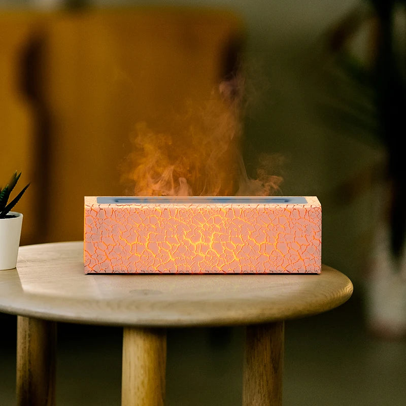 7Colorful Flame Diffuser USB Air Humidifier Aromatherapy Essential for Home Oil Diffuser Fragrance Diffuser
