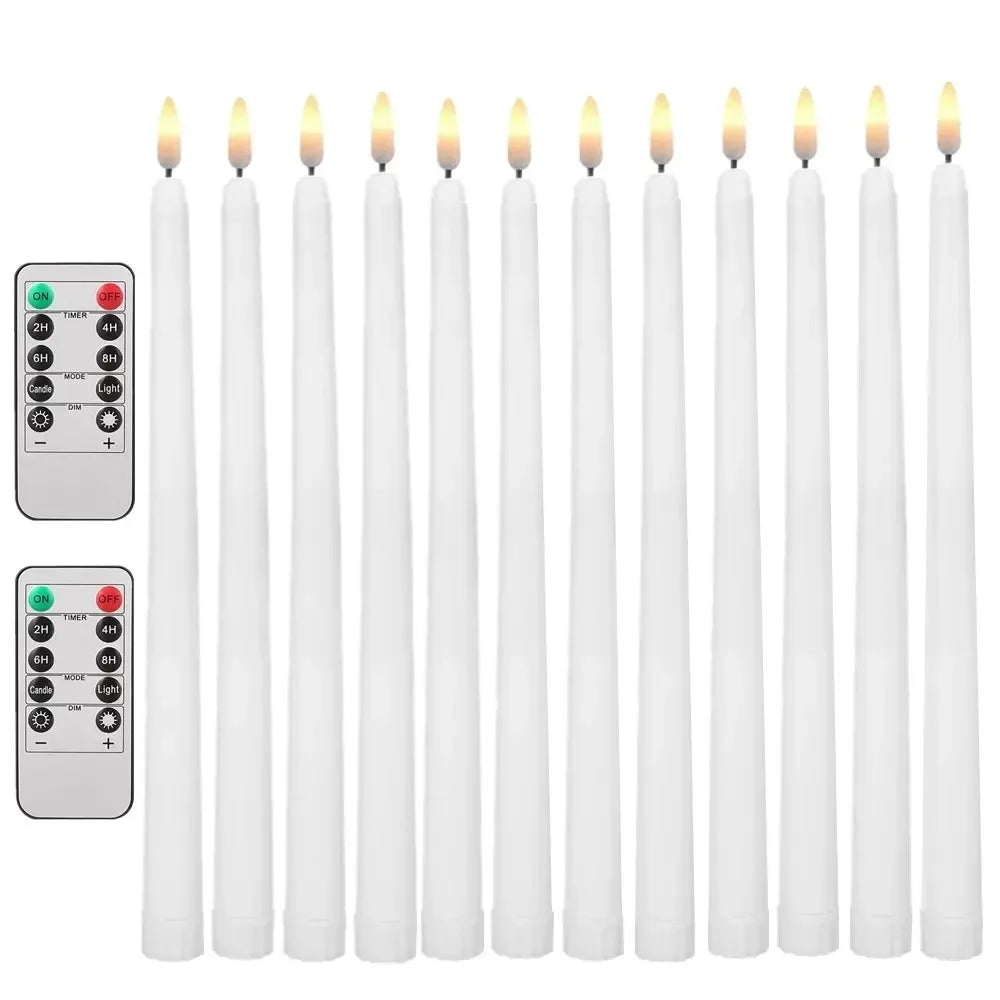 12/24Pcs Flameless LED Candle Battery Operated Flickering Candle For Home