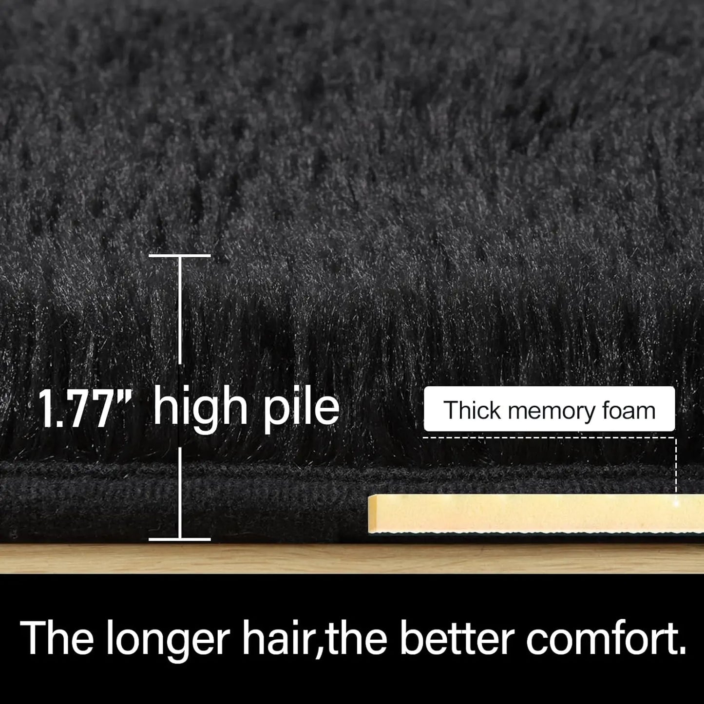 Fluffy Rugs Fuzzy Area Rugs for Room all rooms Soft Carpet Non Slip Rugs for Hardwood Floors Room Decor