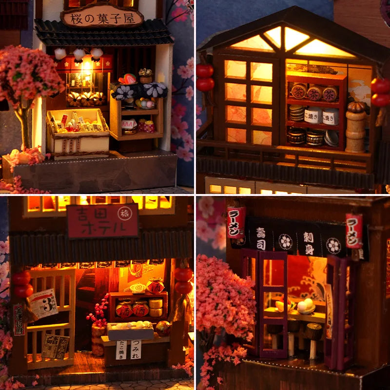 1pc,DIY Book Nook Kit ,Assembly Model Bookshelf Decor Micro model