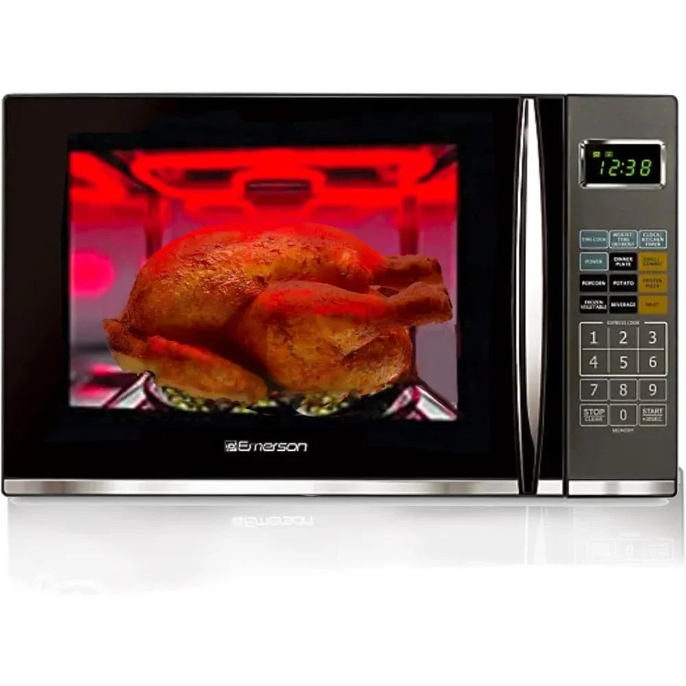 1.2 CU FT 1100W Griller Microwave Oven With Touch Control Stainless Steel