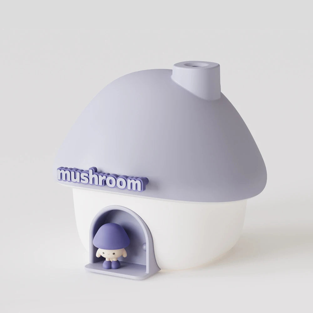 Air Humidifier Essential Oil Aroma Diffusers Colorful Lighting Cute Mushroom House