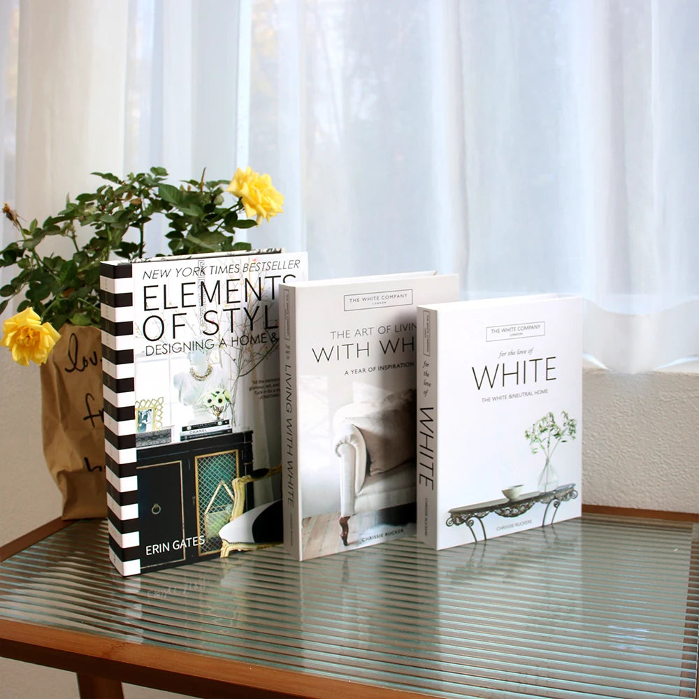 3Pcs/Set Multiple Size Book Villa Hotle Simulation Books Set Props Decor