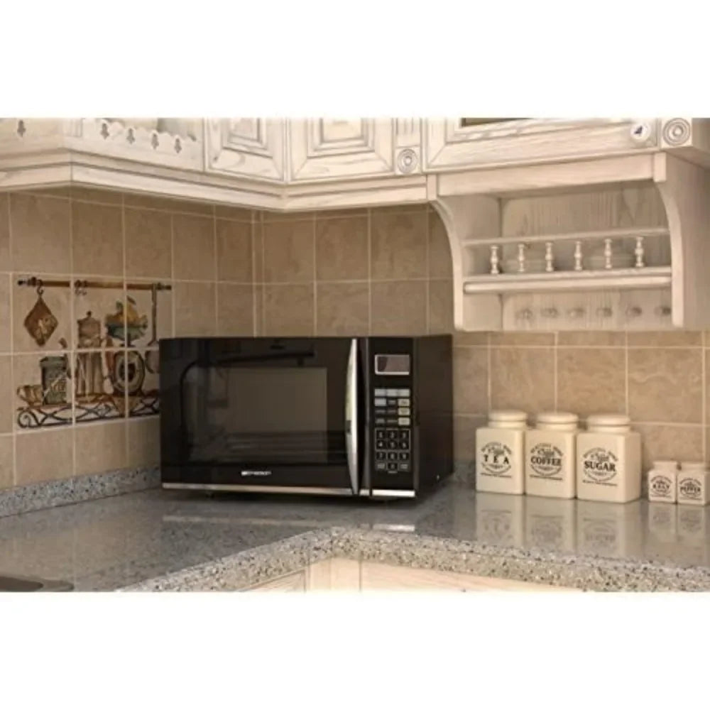 1.2 CU FT 1100W Griller Microwave Oven With Touch Control Stainless Steel