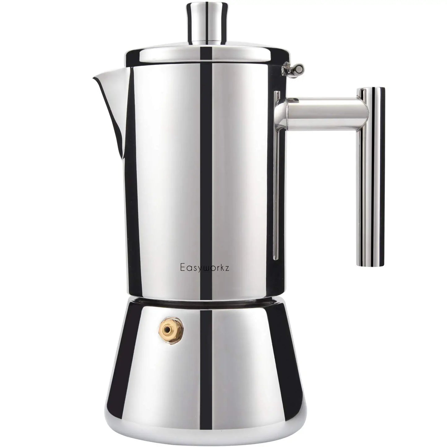Stovetop Espresso Maker Stainless Steel Italian Coffee Machine Maker 4Cup 6.8 oz Induction Pot