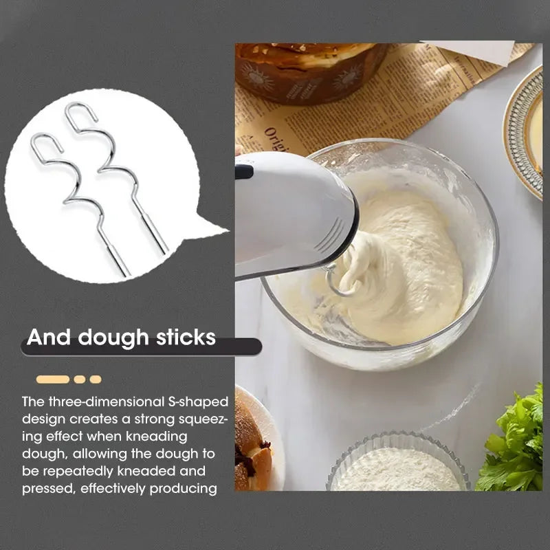 Handheld Electric Beater Automatic Mixer 7-speed Cream Blender