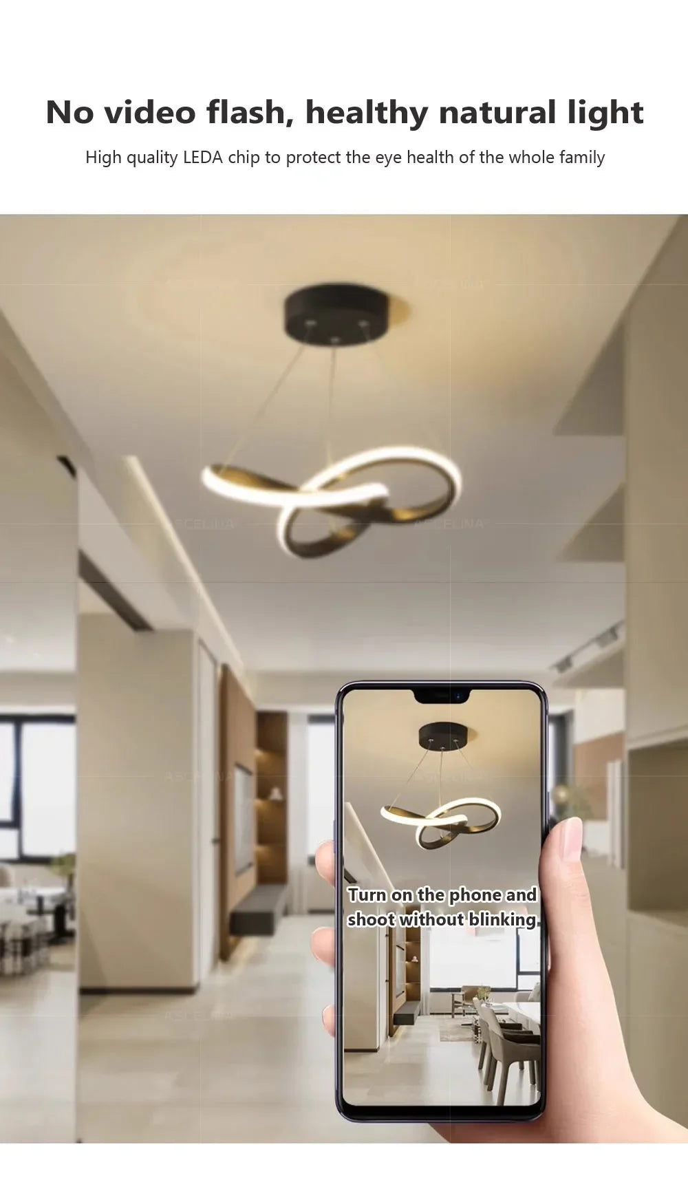 Nordic LED Ceiling Lamp For All Rooms Simple Illumination Light