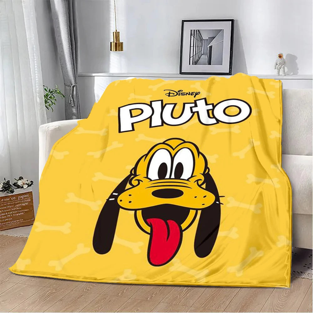 Cute Cartoon Pluto Printed Blanket Warm Blanket Soft and Comfortable