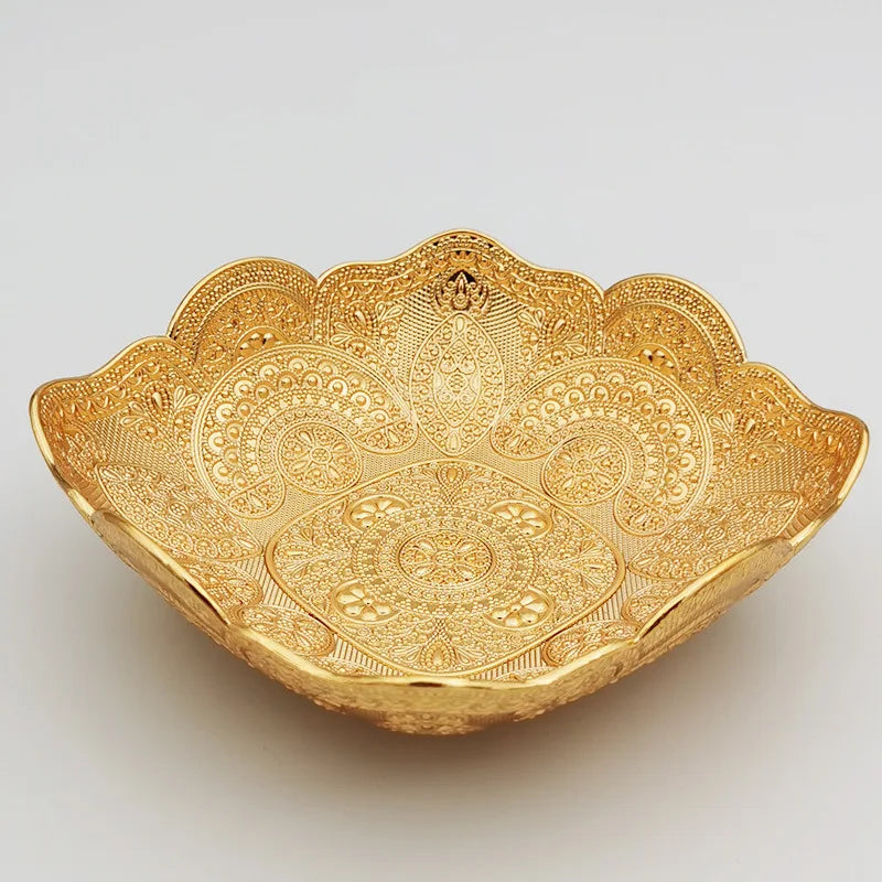 Metal Creative Plate Nut, Candy, Fruit, Snack Home Dried Fruit Plate Decoration