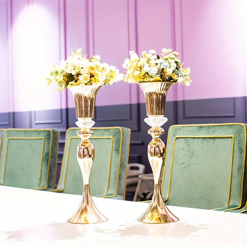 Set of 2/10 Crystal Flower Stands, 22 Vases Centerpiece for Table Decoration, Home Decor