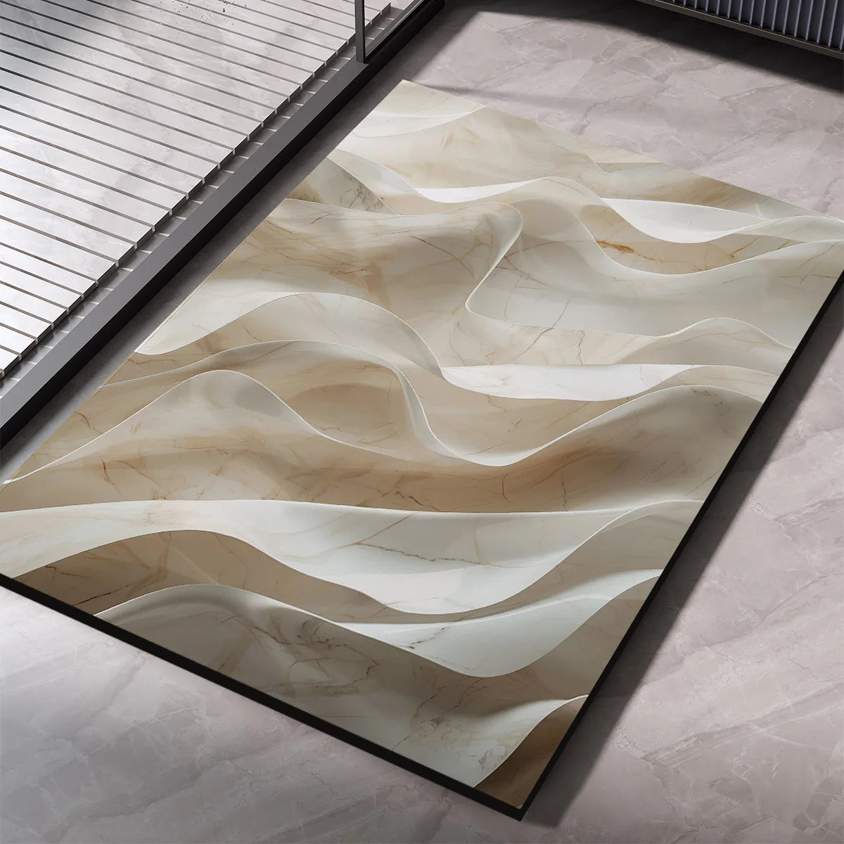 Luxury Bathroom Mat Quick Dry Non-slip Super Absorbent Bathroom Shower Carpet Toilet Doormat Machine Washable