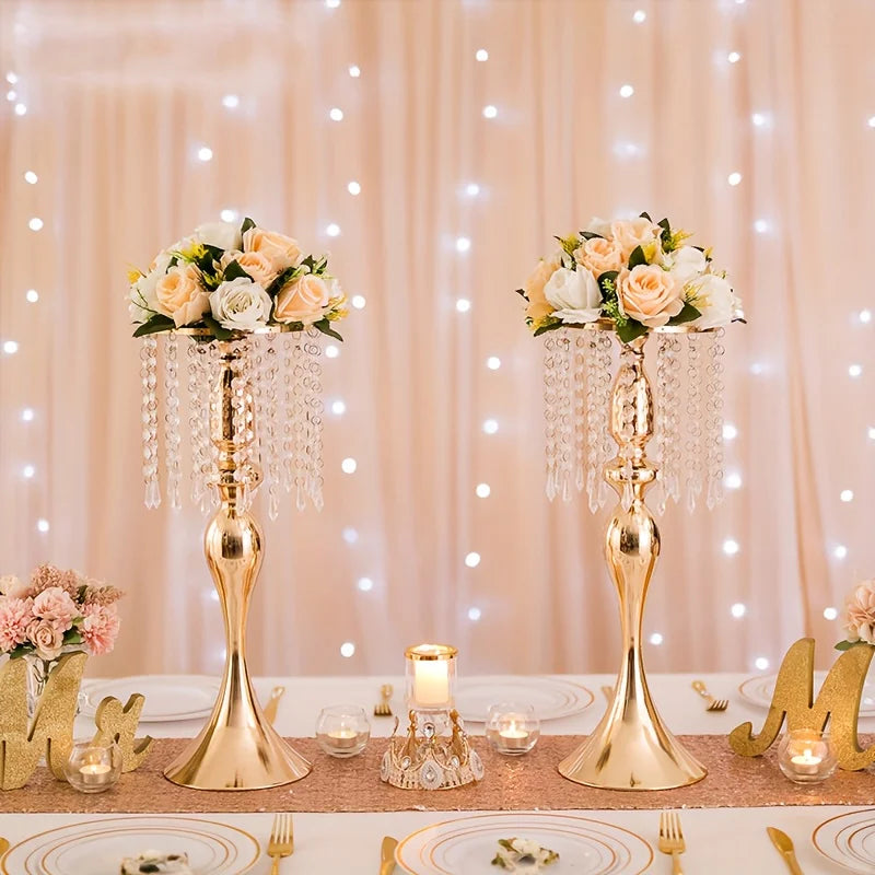 2/10 Pieces 21.3-Inch-High Crystal Flower Stand, 2/10 Pieces 21.3-Inch-High Crystal Flower Stand, for All Occasions
