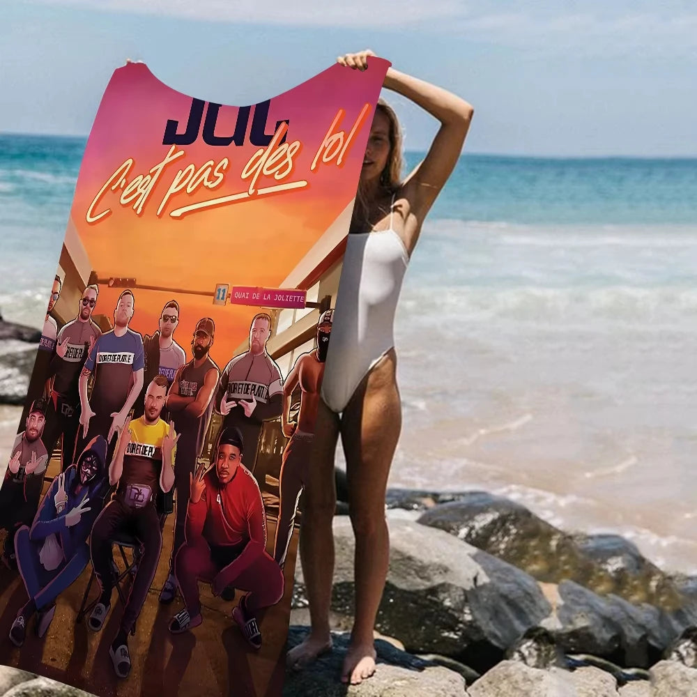 JuL C'est Pas Des Lol Big Microfiber Towels Quick Dry Sand Beach for Travel Swim Pool Yoga