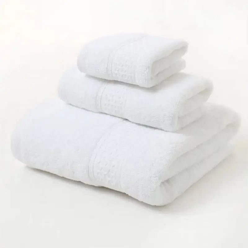 3pcs Luxurious Cotton Towel Set Ultra Soft Highly Absorbent Includes 1 Bath Towels 1 Hand Towel 1 Washcloth