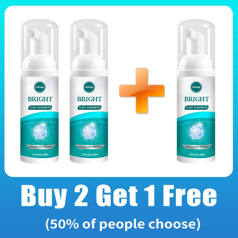 Teeth cleaning care tools, oral foam