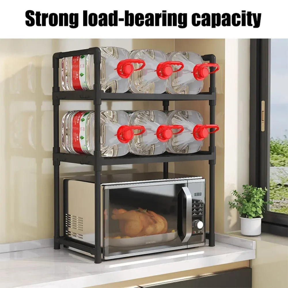 Elevated Design Seasoning Rack Microwave Storage Rack Modern Minimalism Kitchen Organizer