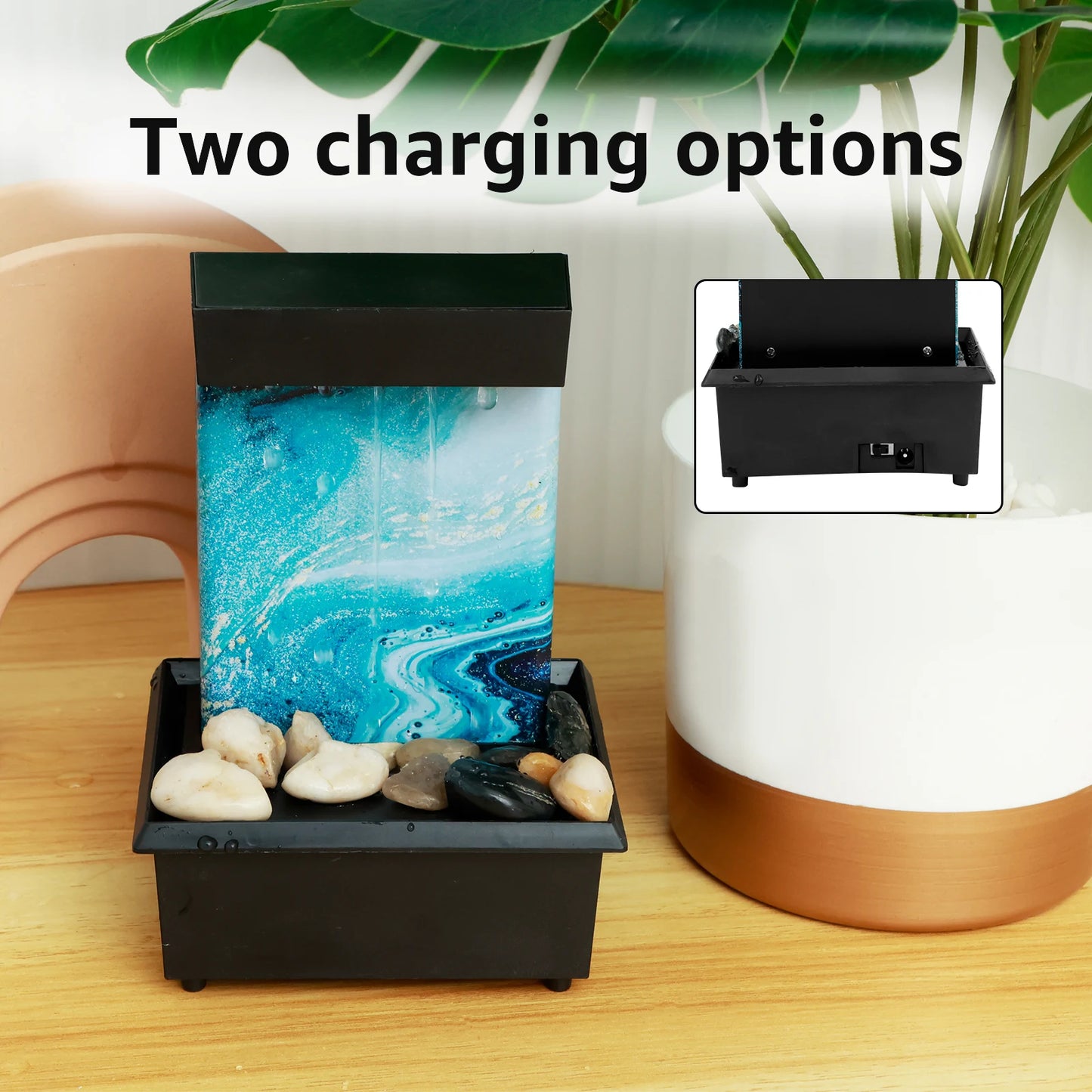 Tabletop Zen Meditation Fountain with Light