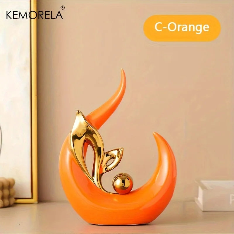 Ceramic Statue Nordic Creative Light Luxury Decor Sculptures and Figurines