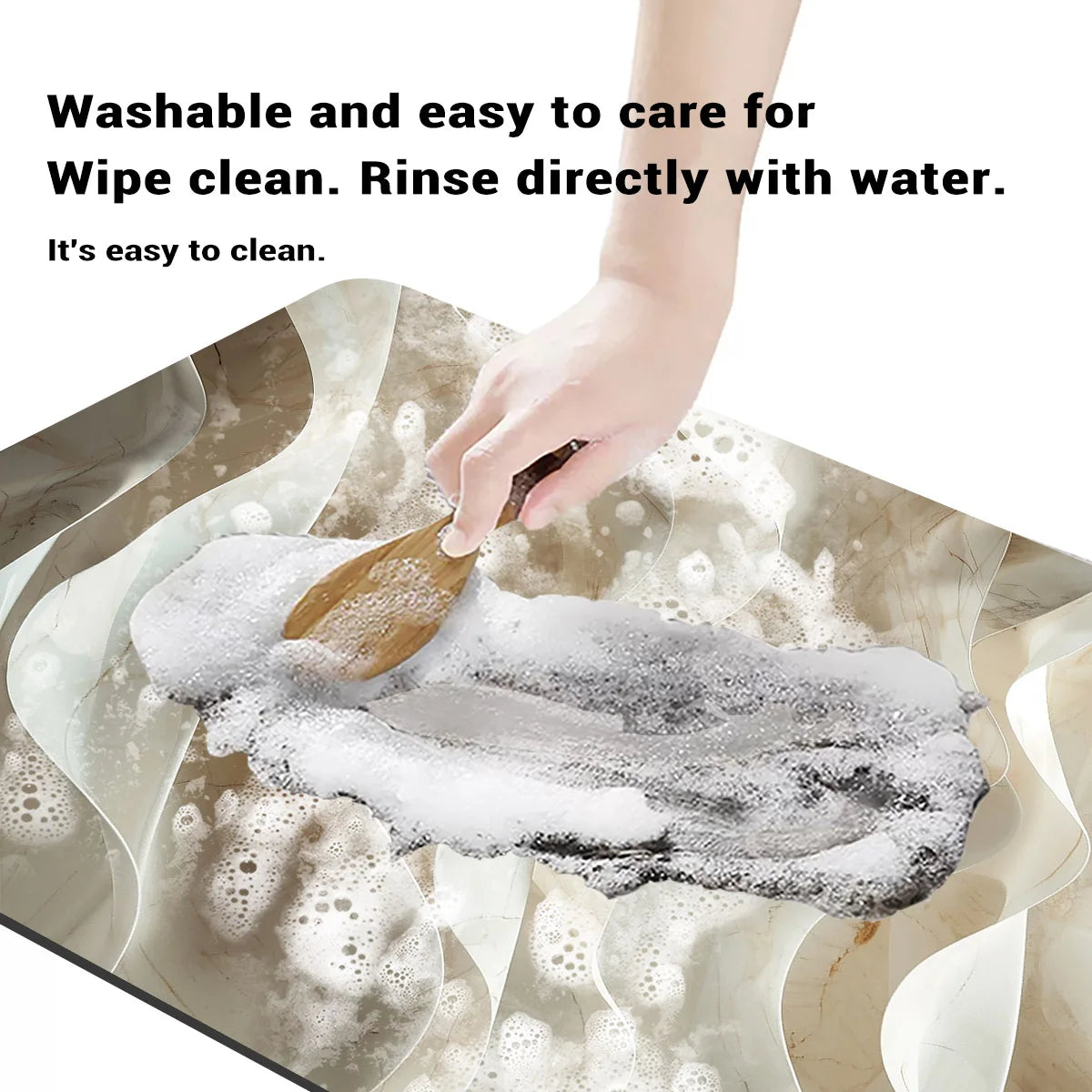 Luxury Bathroom Mat Quick Dry Non-slip Super Absorbent Bathroom Shower Carpet Toilet Doormat Machine Washable