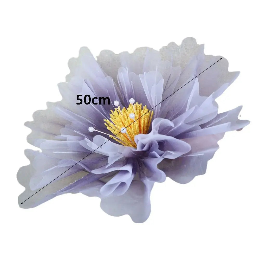 Realistic Peony Silk Large Flower Decoration Layered Fluffy Petal Flowers
