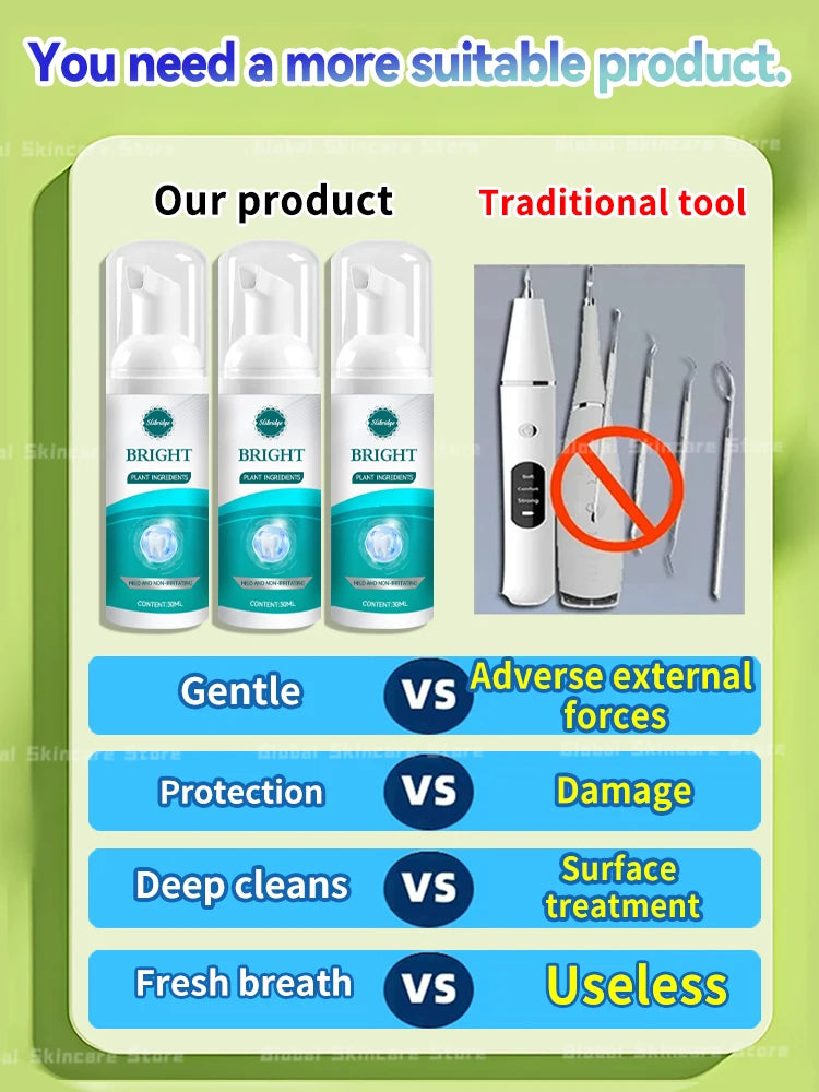 Teeth cleaning care tools, oral foam