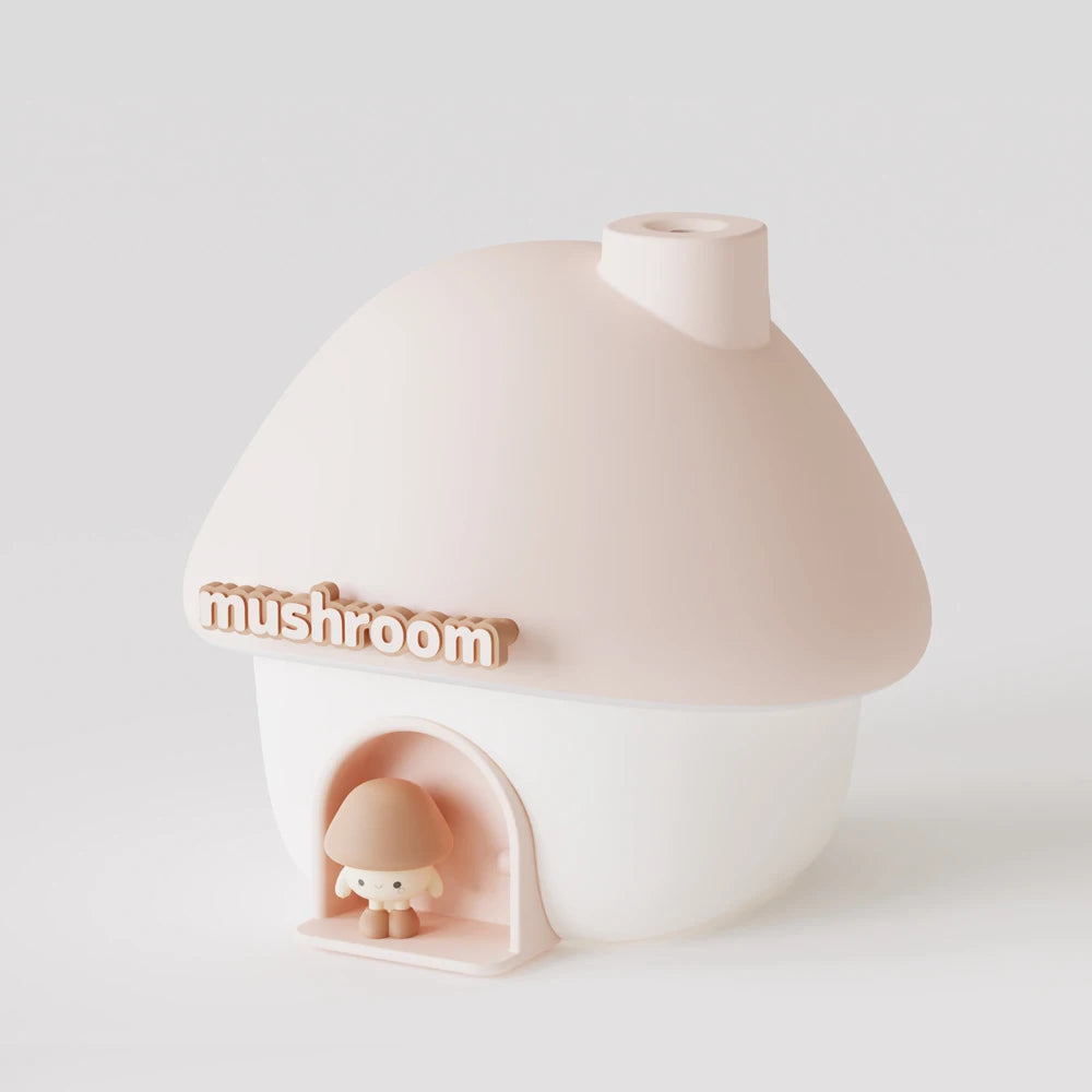 Air Humidifier Essential Oil Aroma Diffusers Colorful Lighting Cute Mushroom House