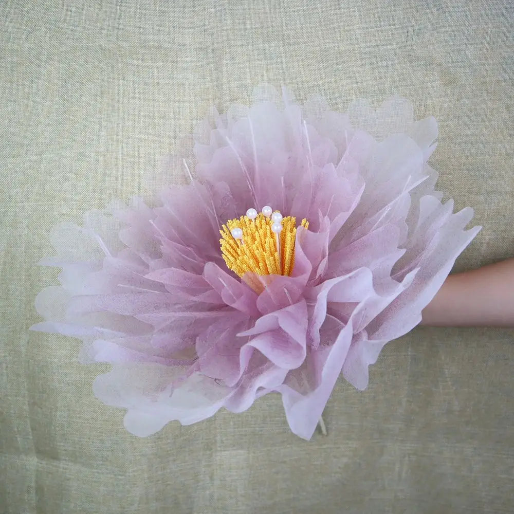 Realistic Peony Silk Large Flower Decoration Layered Fluffy Petal Flowers