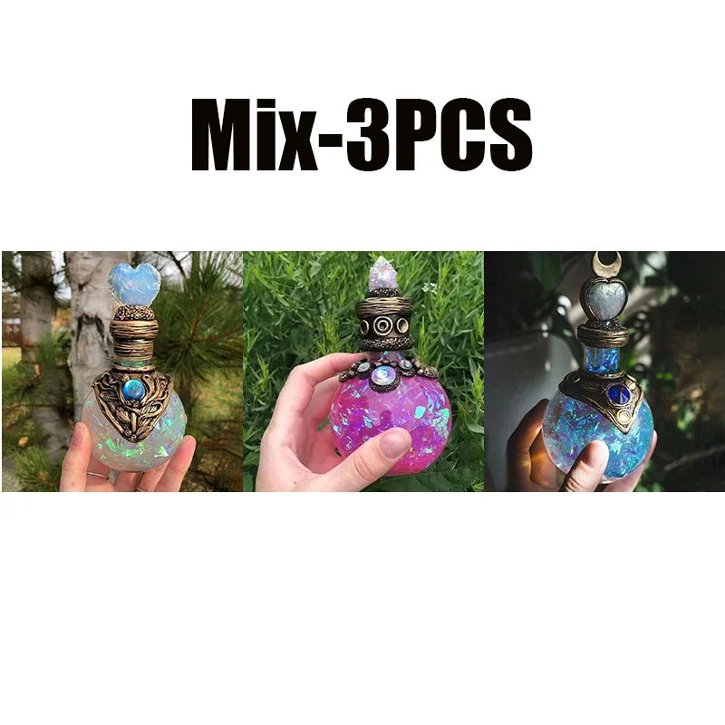 3pcs Magic Potion Bottle Decoration Design Resin Crafts