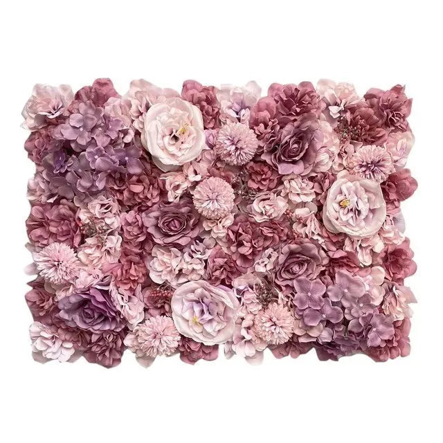 Pink Silk Rose Flower Wall Decoration Backdrop Decor