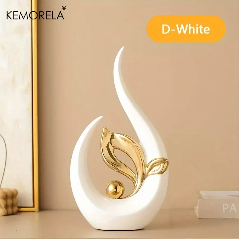 Ceramic Statue Nordic Creative Light Luxury Decor Sculptures and Figurines