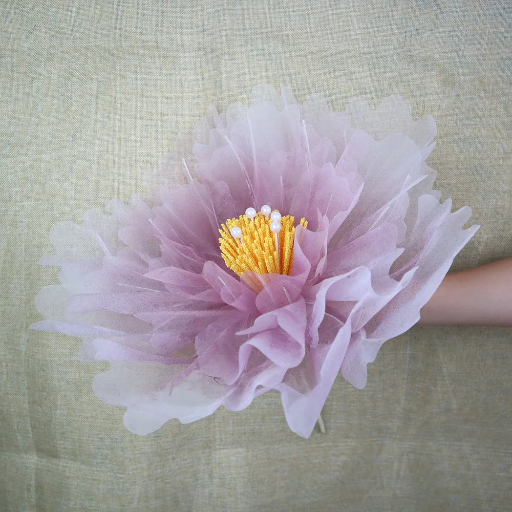Realistic Peony Silk Large Flower Decoration Layered Fluffy Petal Flowers