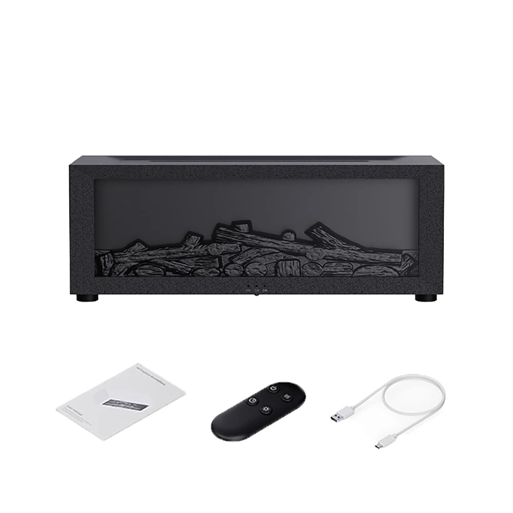 Air Humidifier Essential Oil Aroma Flame Automatic Fragrance Diffuser With LED Light Remote Control