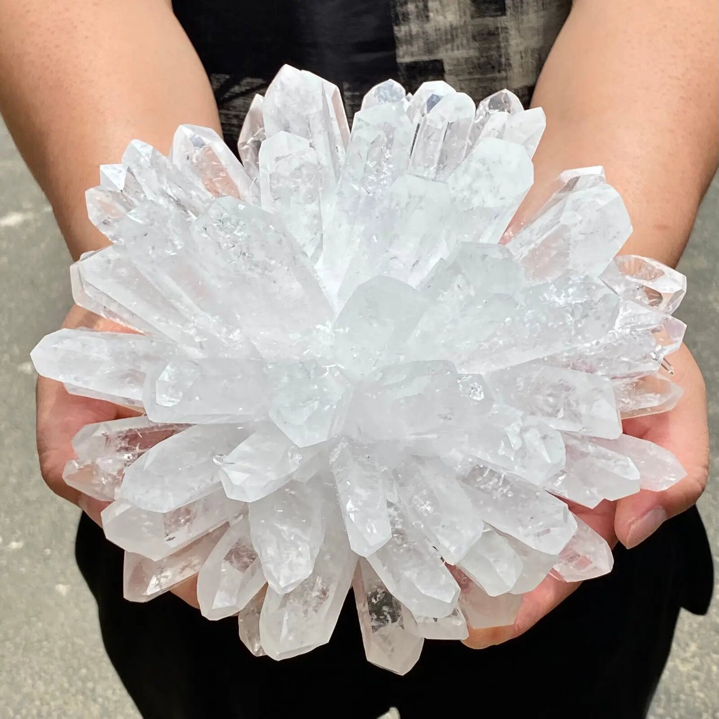 Rare White Quartz Crystal Mineral Cluster Decoration Energy Gem