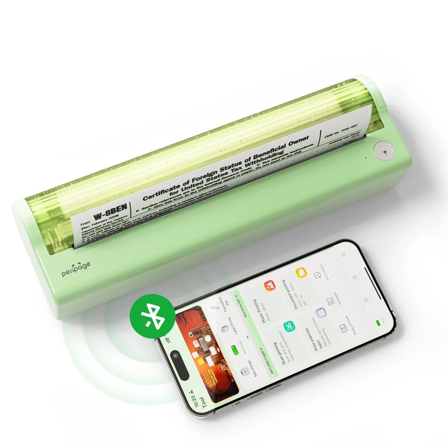 P80 Portable Printers Wireless for Travel, Bluetooth Mobile Printer Portable Compatible with Phone & Laptop