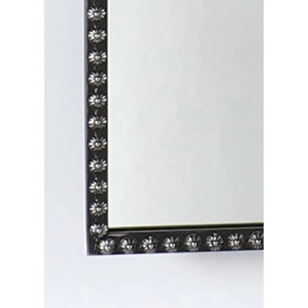 Arch Metal Wall Mirror Black Decor Accent Home Living 20x30 Inch Elegant Design