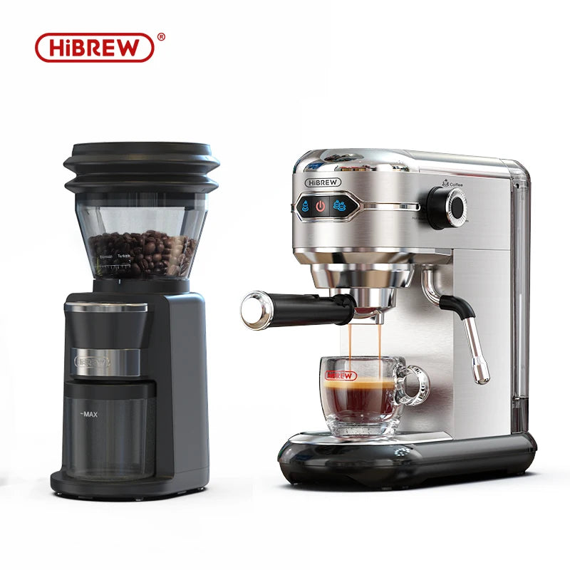 Automatic electric Coffee Grinder for Espresso American Coffee Visual Bean Storage