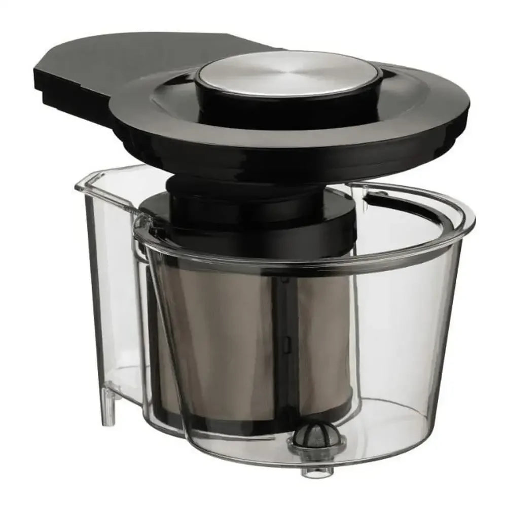Automatic Cold Brew Coffee Maker 7-Cup Glass Carafe Stainless Steel Filter Lid Clear Brewing Chamber Removable