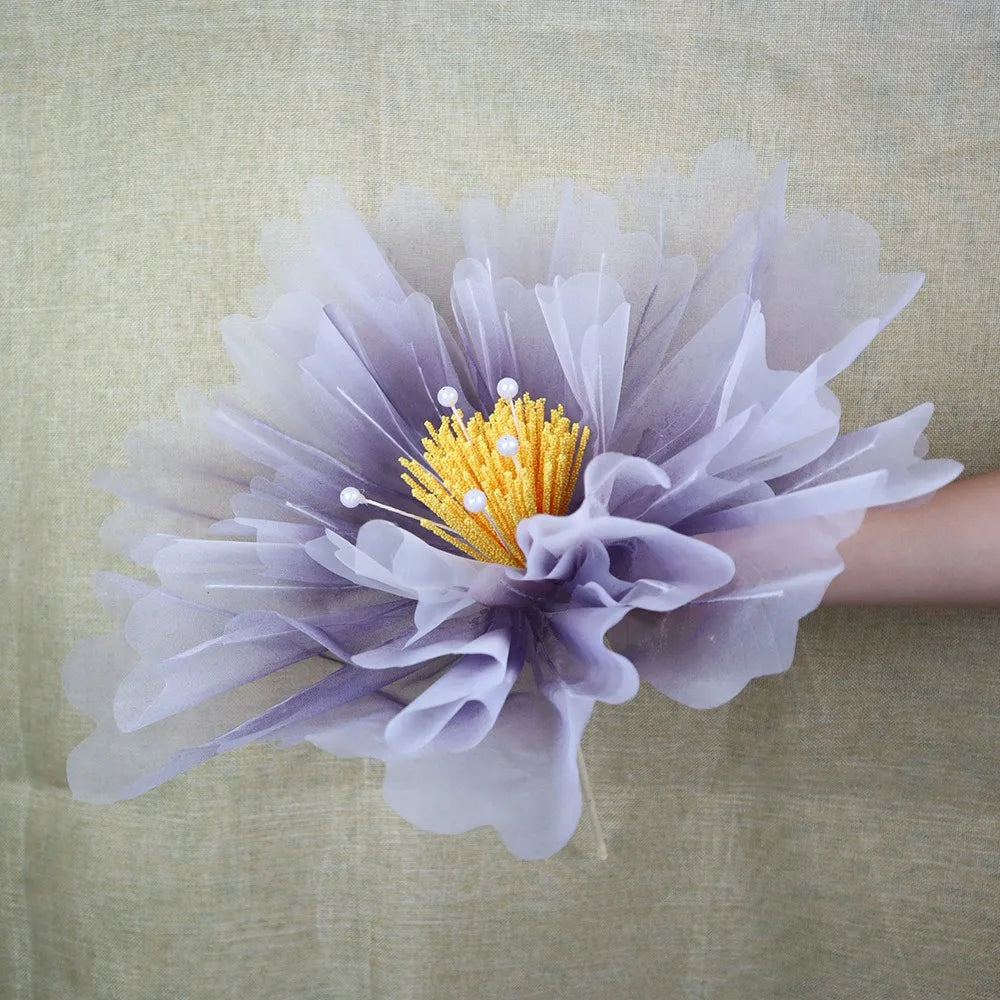 Realistic Peony Silk Large Flower Decoration Layered Fluffy Petal Flowers