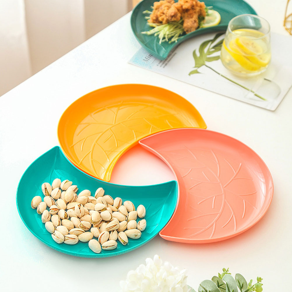 5 Pcs Multi Purpose Tray Snack Plate Dessert Dish Bowls Plates Trays Cake Stand Fruit Bowl Home Decor