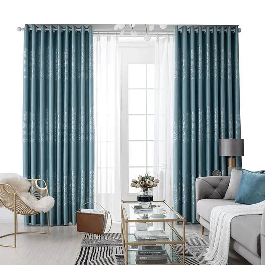European Style Jacquard Window Curtain for Living Room ,Bedroom Insulation Blackout, New High Quality