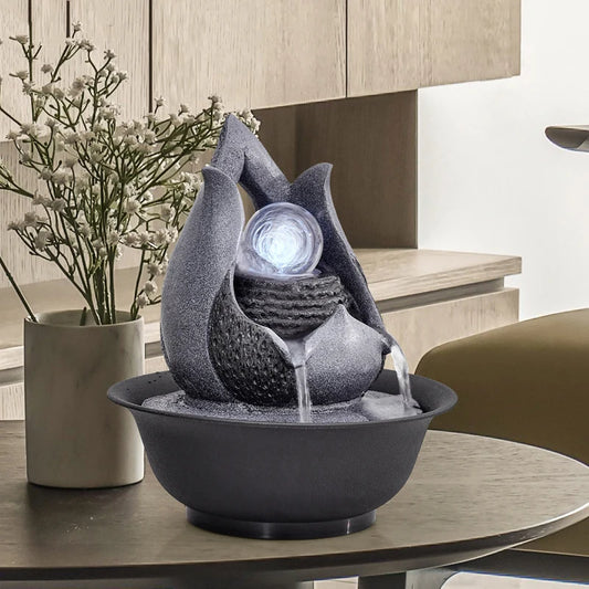 Desktop Fountains Indoor Water Fountain Creative Craft Home Decor & Figurine