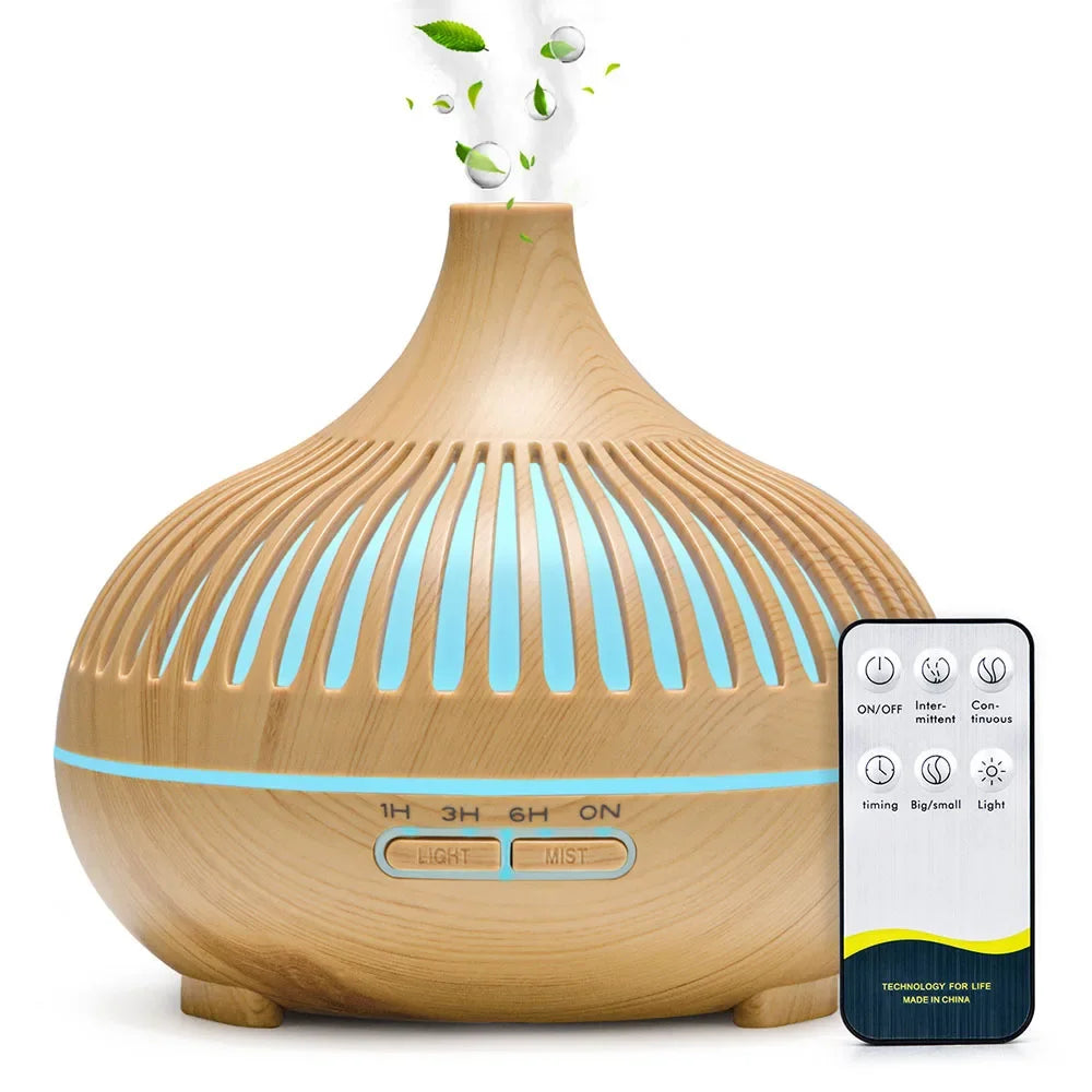 Humidifier Essential Oil Diffuser With Lights Remote Control