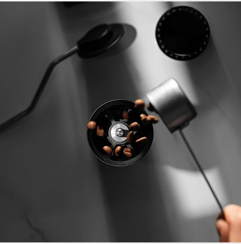 Manual Coffee Grinder for Espresso Pour Over Coffee Stainless Steel Conical Burr Adjustable Setting Barista Tools