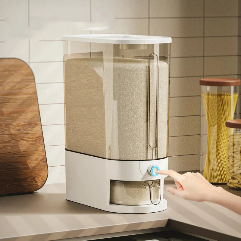 Automatic Rice Dispenser Insect-Proof Sealed Grain Storage Dispenser Keep Dry Fresh Kitchen Grain Container