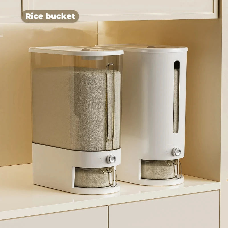 Automatic Rice Dispenser Insect-Proof Sealed Grain Storage Dispenser Keep Dry Fresh Kitchen Grain Container