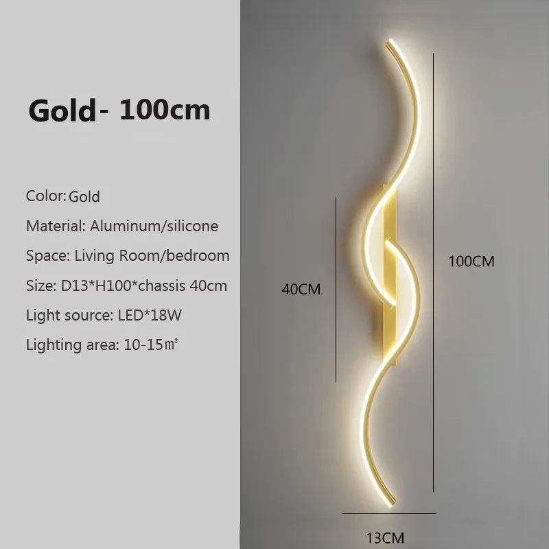 LED Wall Lamp Led Light Long Strip Wall Sconces Beautiful for all Rooms