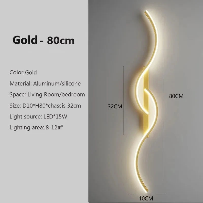 LED Wall Lamp Led Light Long Strip Wall Sconces Beautiful for all Rooms