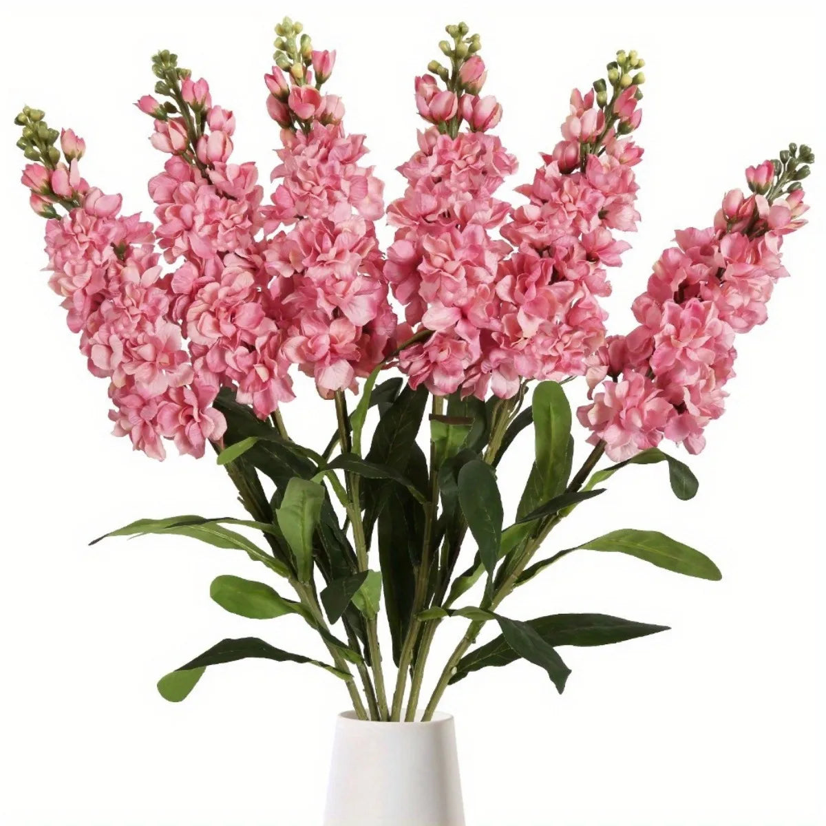 6PCS Flowers Snapdragon Antirrhinum Flowers Larkspur Flower for Table Vase Home Decor