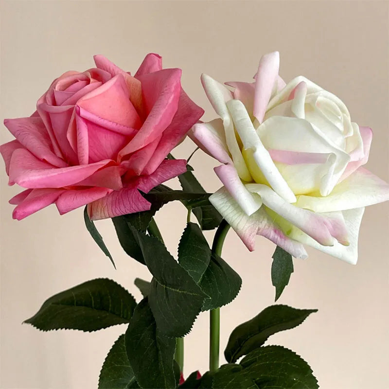 4Pcs Moisturizing Rose Flower Real Touch Flowers Rose Bouquet Party Home Decor