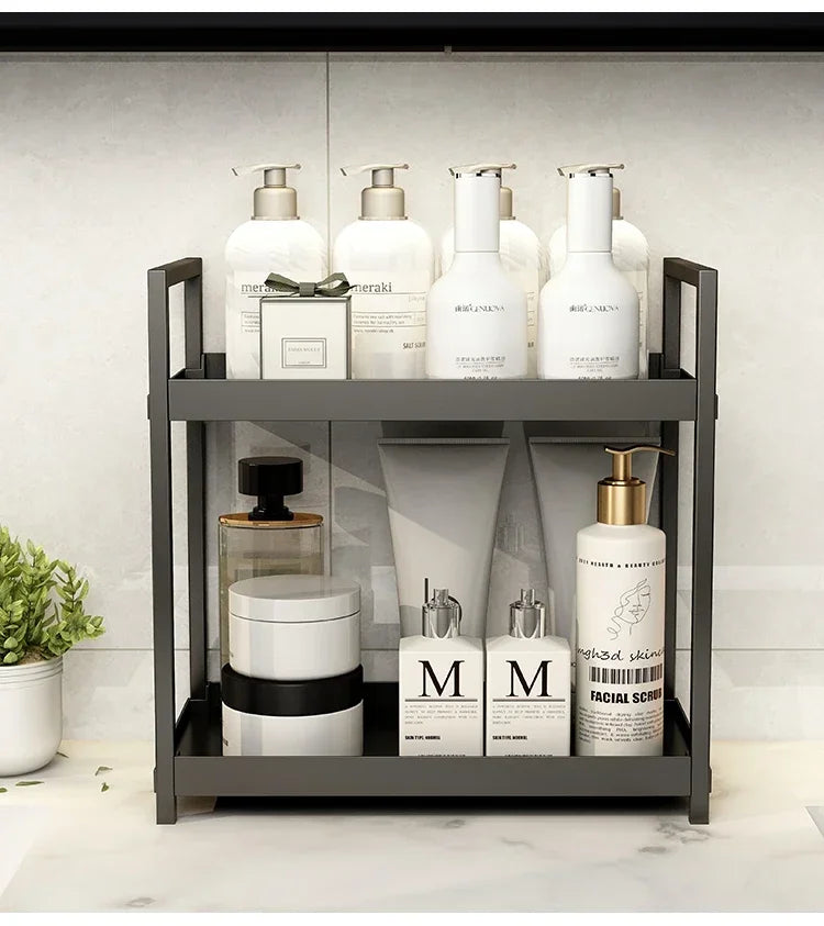 Double desk storage rack  organizer Bathroom shelf